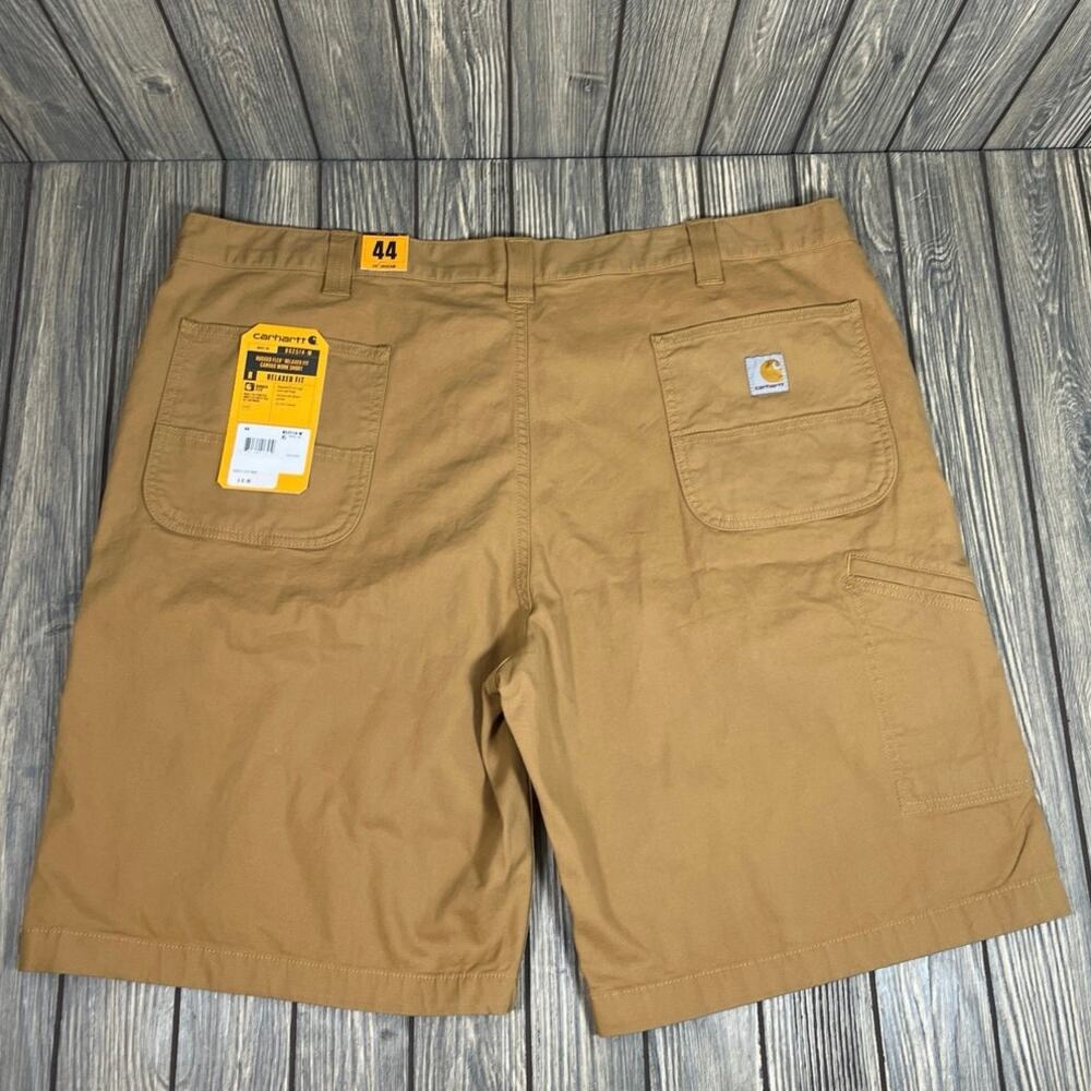Carhartt Men Relaxed Fit‎ Work Shorts Rugged Flex 10" Canvas Sz 44 BS2514-M